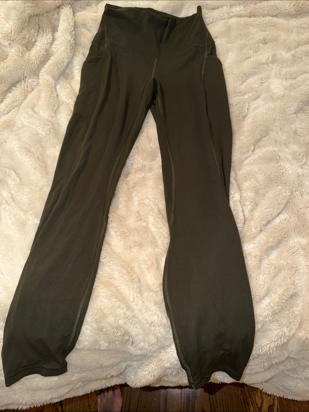 lululemon athletica Olive Green High-Waist Leggings